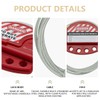 Bwintech 2 Pcs Red Adjustable Lockout Tagout Steel Cable for
