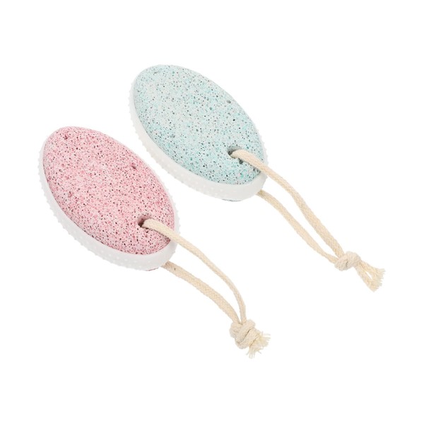 NOLITOY 2pcs Volcanic Stone Rubbing Stone Pumice Heel Scrubber Pumistone
