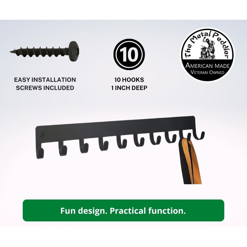 Plain Black Sports Medal Hanger Display - 14.5 inches with