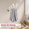 ACA Trading 250mm Square Towel Ring Rail 304 Stainless Steel