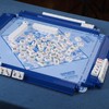 LaRandom 4 Pcs 18.7 Inch Dark Blue Acrylic Mahjong Tile