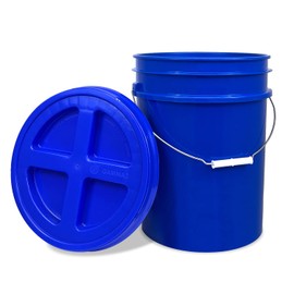 ePackageSupply Premium 5 Gallon Food Grade Plastic Pail with Gamma Seal Lid | Made in USA | BPA-Free | Heavy-Duty 90 Mil | Airtight Stackable Container, 3 Count