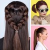 180 PCS Black Elastic Hair Ties No Damage Hair Elastic