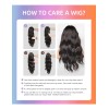 Peluca Corta De Pelo Negro Natural Liso Medio Para Mujer