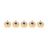 5 Pcs Professional Watch Crown Parts Gold Steel Wrist Watch