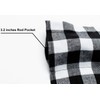 WOSIBO 2 Pack Buffalo Check Plaid Window Valances White and