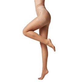 Conte elegant Modelling Women's Tights with Push-Up Effect - X-PRESS 40 Denier - Shaping Fine Tights Women's Tights - Plain - Colour Natural Size 3