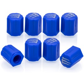 MEAJOO 8PCS Claw Tire Valve Stem Caps, Car Tire Air Cap, Corrosion Resistant Leak-Proof Wheel Valve Cover, Universal Stem Covers/Dust Caps for Cars, Trucks, Bikes, Motorcycles, Bicycles(Blue)
