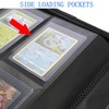 ANIXITECH Toploader Binder,4-Pocket Double Sided Top Loaders Binder,Holds 128 Cards
