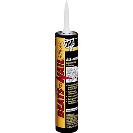 DAP 25082 Beats The Nail Purpose Construction Adhesive, 10.3 oz, Gray