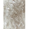 925 Silver Basic Slim Mini One Touch Ring Earrings XS
