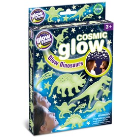The Original Glowstars: Cosmic Glow Dinosaurs- Glow-in-The Dark, Plastic, Self-Adhesive Pads, Decorate Ceilings, Walls & More