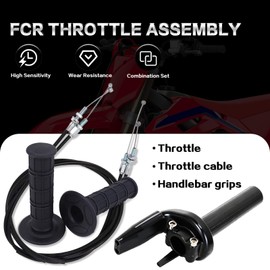Dirt Bike Throttle Tube With Throttle Cable Grip For YZ250 CRF150 250 KX250