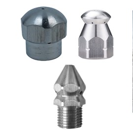 HAMILO Reverse Injection Nozzle, Pipe Cleaning, Plumbing Cleaning, Clog Elimination, 3-Piece Set