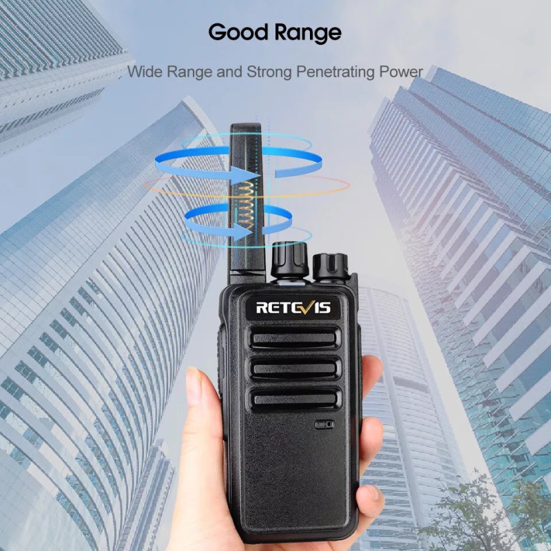 Retevis RT68 UHF Walkie Talkies 2W 1200mAh VOX TOT Alarm