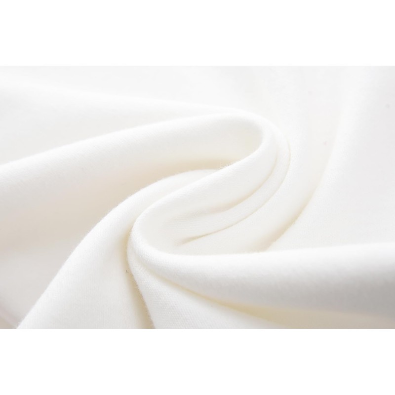 HahaNice Long Sleeve Bodysuits Cream White 24 Months