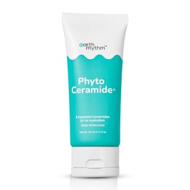 Earth Rhythm Phyto-Ceramide Hyaluronic Acid Moisturizer with Ceramides, Vitamin E & Hyaluronic Acid | Hydrates Moisturizes & Plumps Skin| for Dry Dehydrated Skin Men & Women - 50 ml
