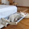 Cat Bedside Hammock and Window Perch, Cat Bed Attachment for