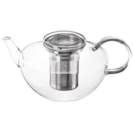 Teapot 'Opus' in simple aesthetics with stainless steel strainer, 1,2 litre