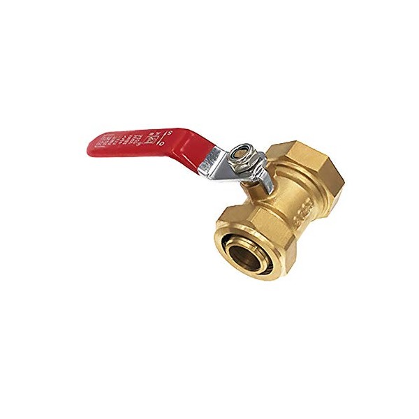 Ball Valve SENRISE Lever Valve Brass Equal Diameter Compression Shut