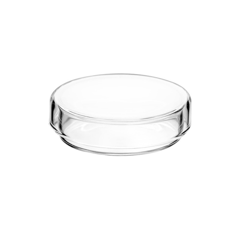 QWORK Glass Petri Dish Petri Plates with Lid, Thicken, 60mm
