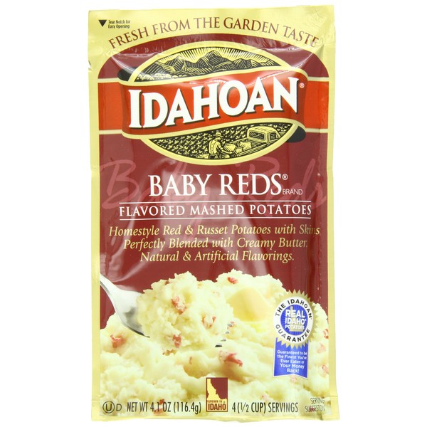 Idahoan Mashed Potatoes, Baby Reds, 4.1 Ounce (Pack of 10)