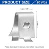 sourcing map 20 Pcs Shelf Bracket Clips, Cabinet Shelf Clips