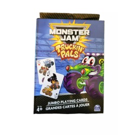 Jumbo Brand New - Monster Jam Truckin Pals Jumbo Playing Cards - 54 Cards