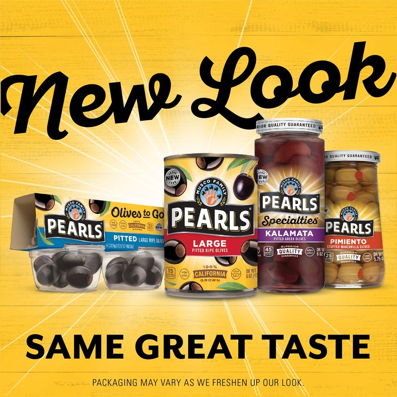 Pearls Specialties, Sliced Kalamata Greek Olives, Pack of 6, 6.7