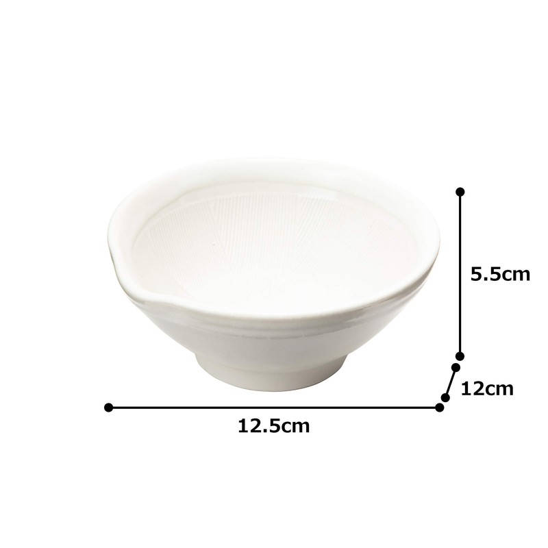 TAMAKI T-654040 Grating Dish, Utensils, White, 5.0 x 2.2 inches