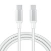 Digipartspower White 5ft 100W USB-C to USB-C Data Sync Power