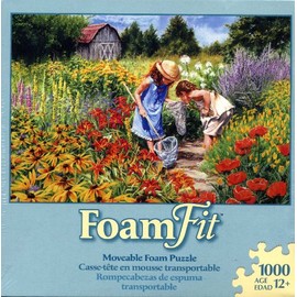 Foam Fit Moveable 1000 Piece Foam Puzzle Where the Butterflies Go, Carla D'aguanno