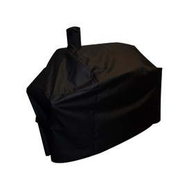 acoveritt Grill-Smoker-Cover Sized for Char Griller Grill Smoker 2823, 2123 600D Heavy Duty Canvas Water Proof All Weather Off-Set Charcoal Smoker Cover G21616