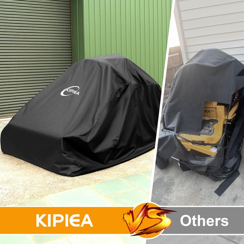 Kipiea Zero Turn Mower Cover- 600D Heavy Duty Outdoor Zero