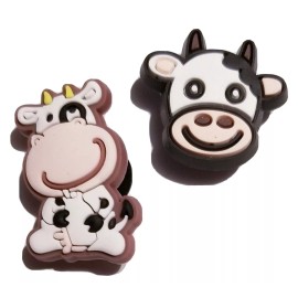 Cows 2pc Shoe Charm Set! NEW! Croc Compatible! For Shoes, Bracelets, Craf