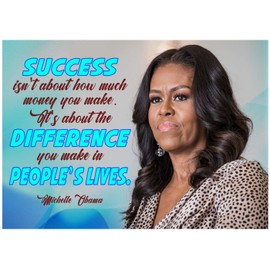 Vincit Veritas Michelle Obama Motivational Poster Quote Inspirational Quotes Classroom Posters Book Promised Land Barack President White House Autobiography Michele Historical Women Inspiration P079
