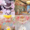ILLUVA Metallic Tinsel Foil Fringe Curtains, Photo Booth Backdrop Hanging