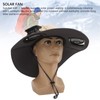 Detachable Sun Fan Hat 3 Speeds Adjustable UPF50 Breathable Wide