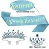 ALRBE TIN Officially Retired Crown Sash Set Women Retirement Tiara
