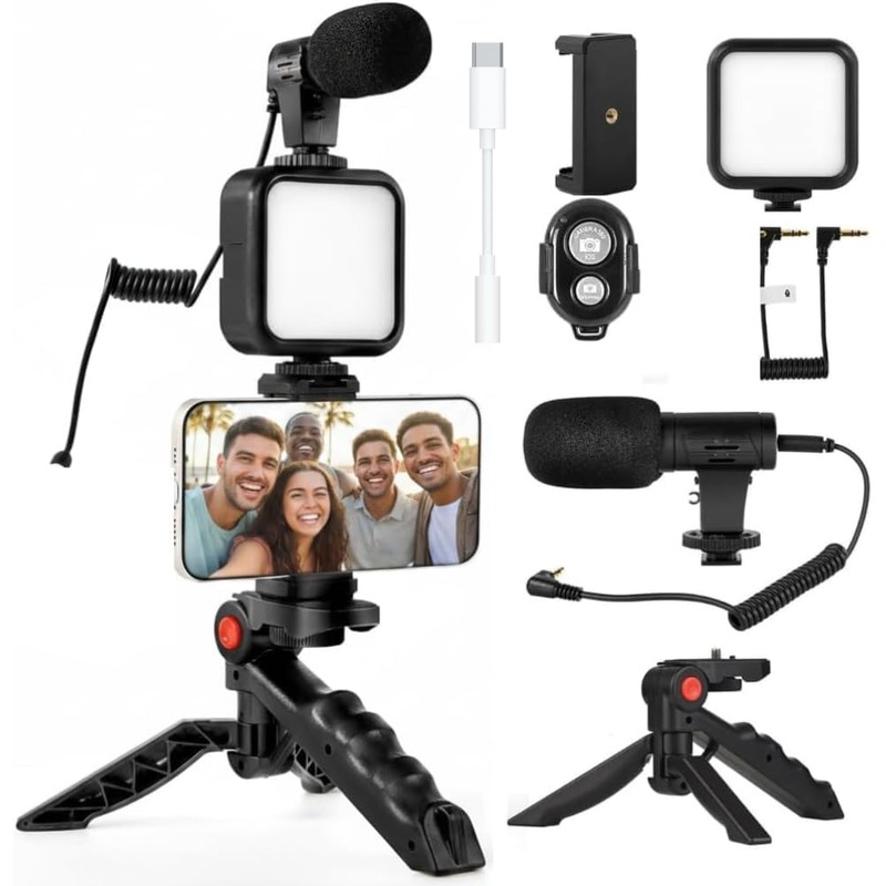 Acuvar - Kit de video para teléfono de 6 piezas,