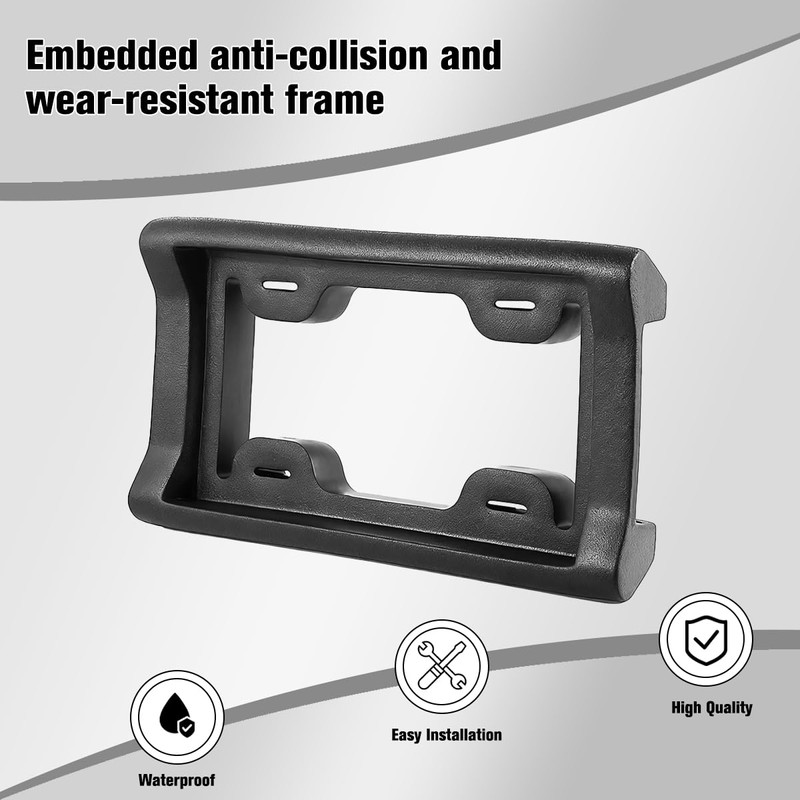 Zpana Car License Plate Bumper Guard, Rattle Proof License Plate