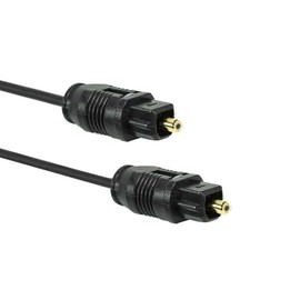 OcioDual Optical Toslink Cable 1 m Fibre Optic Fibre Audio SPDIF M/M Black for TV Optical Audio Cable Audio Cable