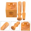TEHAUX Wood Punch Kit Jewelry Making Tool Wooden Doming Dapping