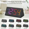 DreamSky Wooden Digital Alarm Clock for Bedroom - RGB Electric