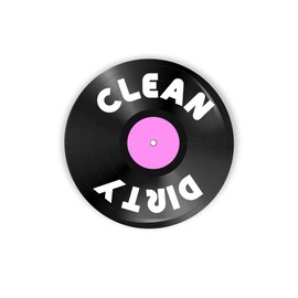 Vinyl Record LP Pink Label Retro Design Clean Dirty Dishwasher Magnet