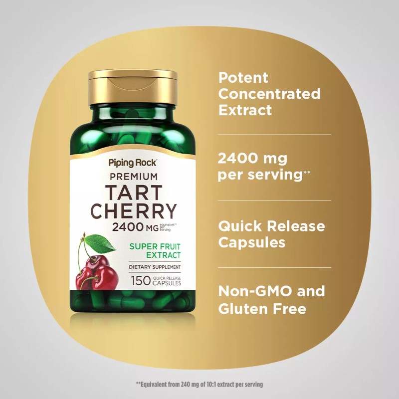 Piping Rock Tart Cherry Extract Capsules | 2400 mg |