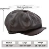 Yosang Fashion Men's Leather Classic 8 Panel Gatsby Newsboy Ivy