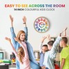Oyster&Pop Extra Large Learning Clock for Kids - 14 Inch