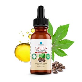 Dr. Robaina Aceite De Ricino Orgánico 100 Puro Prensado En Frío Para El Crecimiento Del Cabello Hidratación Profunda De La Piel Y Fortalecimiento De  