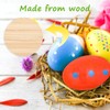 6 Pack Wooden Percussion Musical Easter Eggs Shakers - Colorful